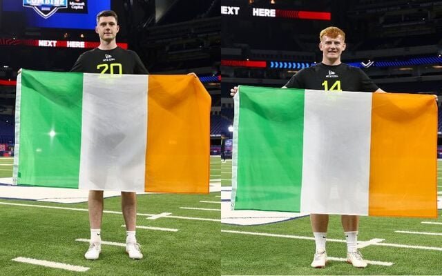 This image is about Irish Kickers Mark McNamee and Ross Bolger