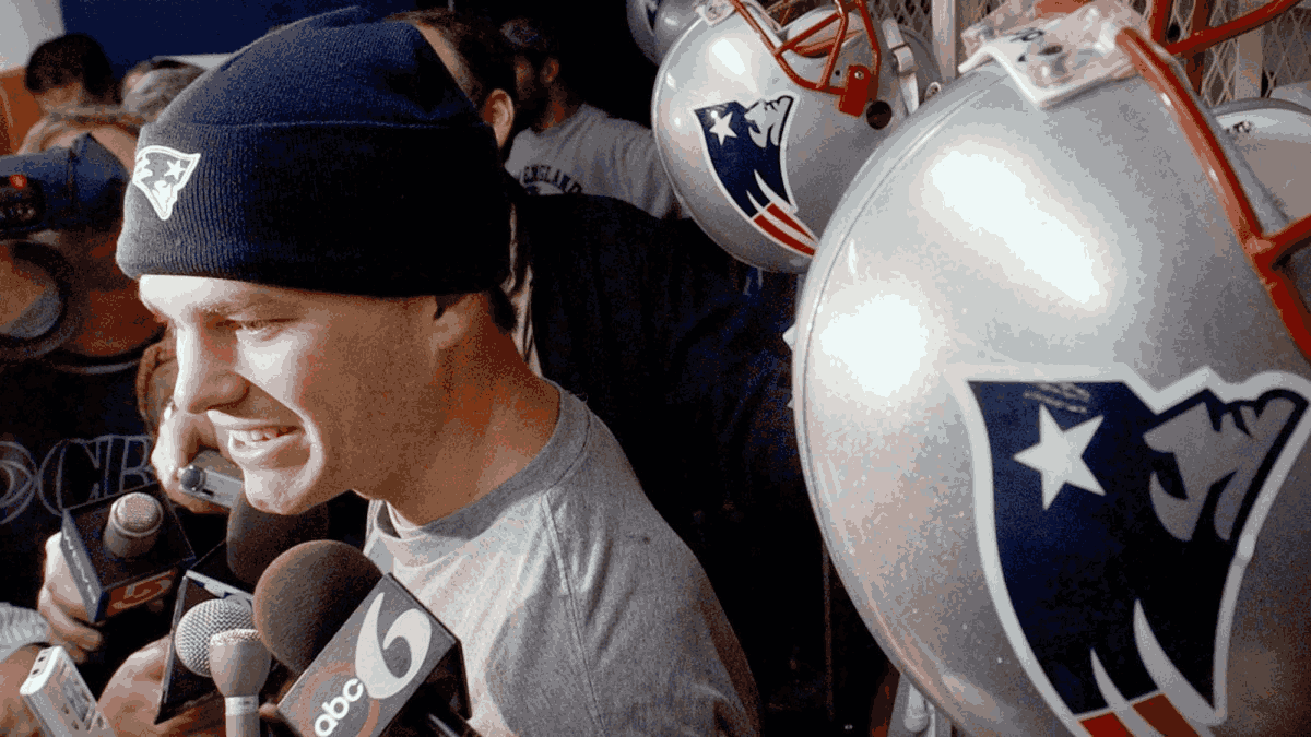 this image is of tom brady's media 