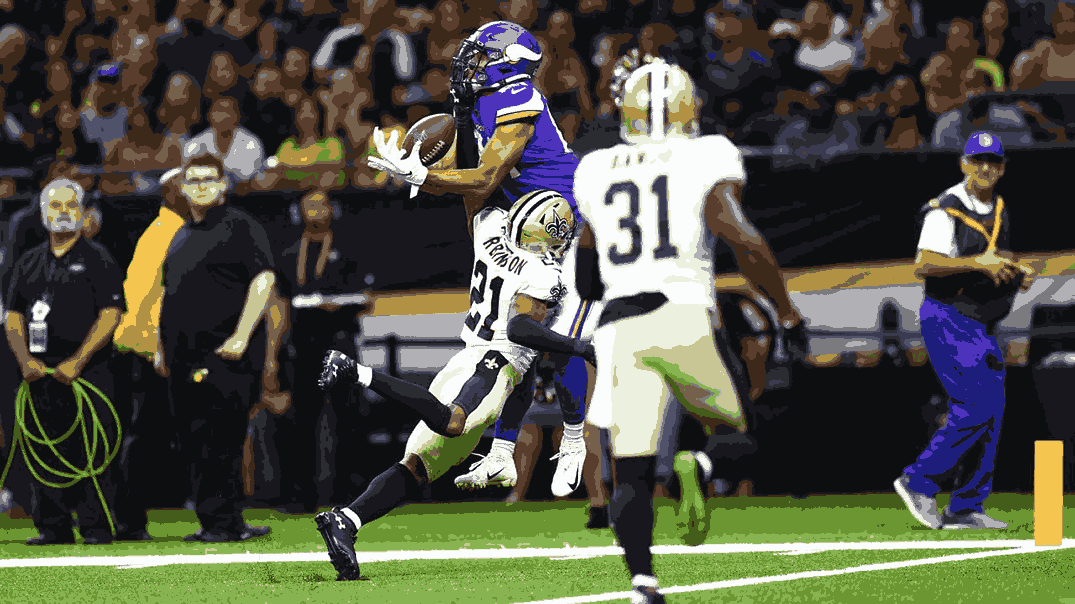 This image is of NFL match of the vikings